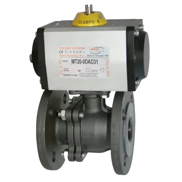 Actuated Flanged Ball Valve