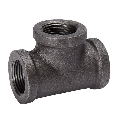 [MI-NB-BSP-TEE-80-BLK] DN80 (3" NB) BSP BLACK MALLEABLE IRON EQUAL TEE