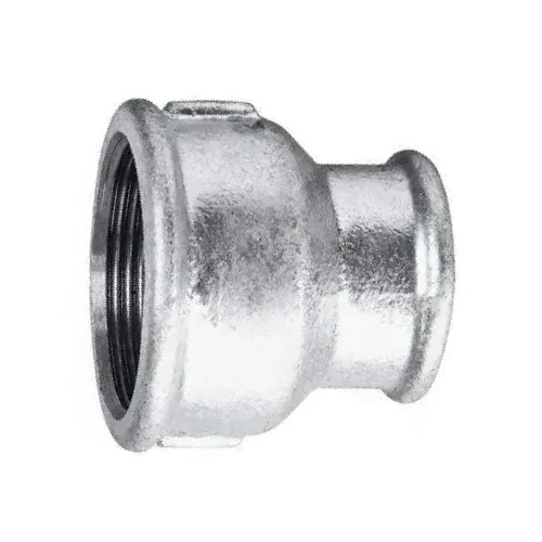 [MI-NB-BSP-SOC-RED-25-20-GAL] DN25 X 20 (1" X 3/4" NB) BSP GALVANISED MALLEABLE IRON REDUCING SOCKET