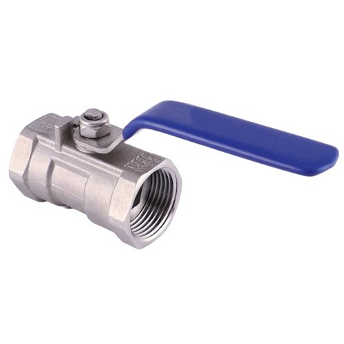 [SS-VAL-BAL-NPT-10-1PC] DN10 (3/8" NB) NPT (FXF) 1PC RB BALL VALVE LEVER OP. SS 316