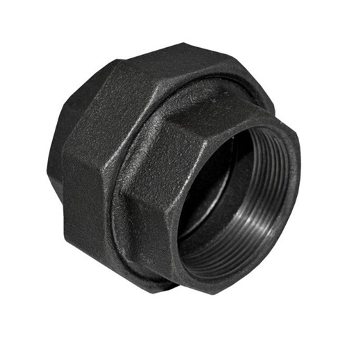 [MI-NB-BSP-UNI-65-BLK] DN65 (2.1/2" NB) BSP BLACK MALLEABLE IRON FXF UNION
