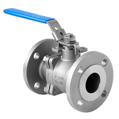 [SS-VAL-BAL-FLA-A150-15-LVR-2PC] DN15 (1/2" NB) ASA150 FLANGED 2PC LEVER OP. BALL VALVE LEVER OP SS 316