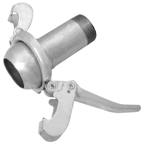   DN50 (2" NB) MALE LEVERLOCK X DN50 (2" NB) MALE BSP GALV. LEVERLOCK (WITH LEVER)
