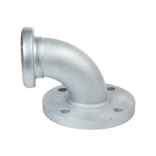 [LL-100-FEM-100-P16-90] DN100 (4" NB) FEMALE ELBOW 90° X DN100 (4" NB) PN16 FLANGE GALV. LEVERLOCK (WITH O RING)
