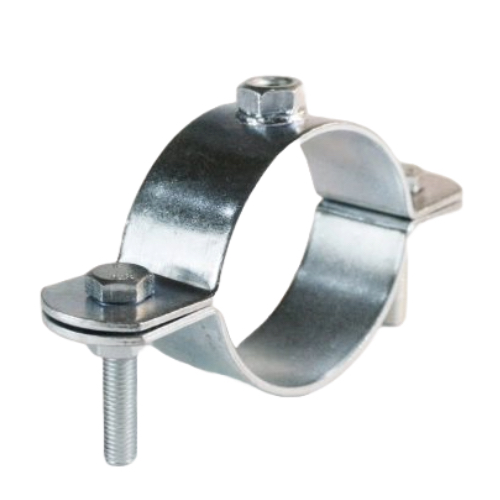 [FAS-OBR-BOS-NB-15-ZP] DN15 (1/2" NB) M10 BOSSED SPLIT BAND HANGER ZP