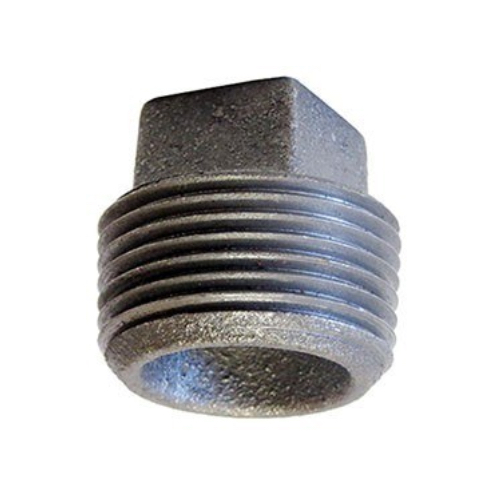 [MI-NB-BSP-PLU-100-BLK] DN100 (4" NB) BSP BLACK MALLEABLE IRON HOLLOW PLUG