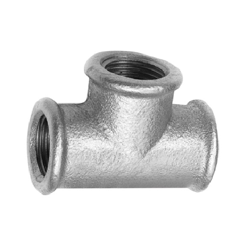 [MI-NB-BSP-TEE-10-GAL] DN10 (3/8" NB) BSP GALVANISED MALLEABLE IRON EQUAL TEE