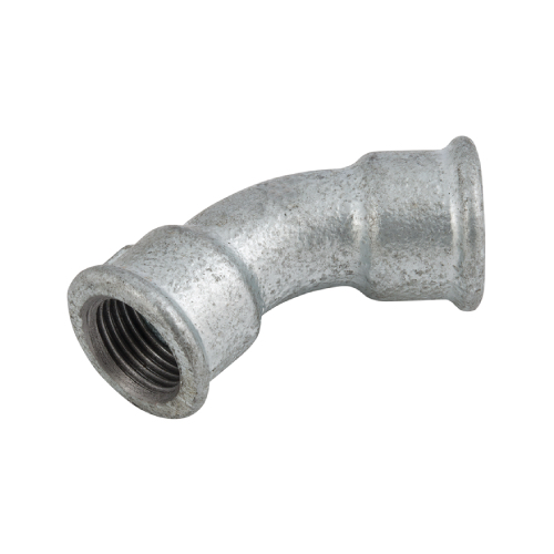 [MI-NB-BSP-BEN-FF-45-50-GAL] DN50 (2" NB) BSP GALVANISED MALLEABLE IRON FXF BEND 45°
