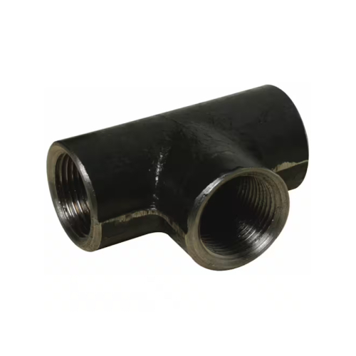 DN10 (3/8" NB) BSP BLACK HEAVY WEIGHT STEEL EQUAL TEE