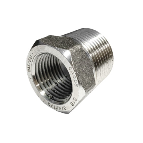 DN15 X  6 (1/2" X 1/8" NB) NPT BLACK FORGED STEEL REDUCING BUSH