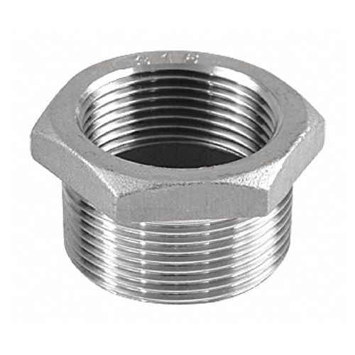 DN15 X 10 (1/2" X 3/8" NB) BSP 150# REDUCING HEX BUSH SS 316
