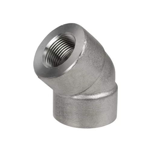 [SS-NB-BSPT-3K-ELB-45-15-316] DN15 (½" NB) BSPT 3000#  FXF ELBOW 45° SS 316
