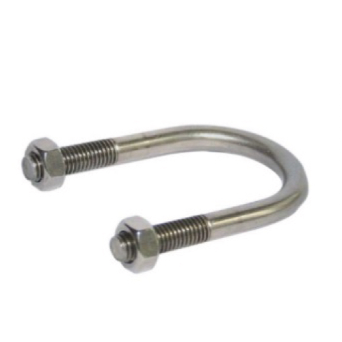 [SS-FAS-UBO-NB-100-M12-SS-304] DN100 (4" NB) U-BOLT C.W NUTS SS 304 (A2)