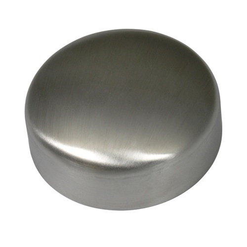 [SS-HYG-CAP-50.8X1.5-316] 2.00" OD HYGIENIC CAP END POLISHED 1.5mm THK SS 316