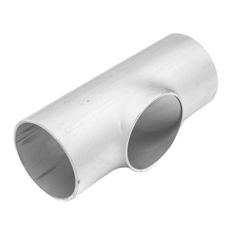 [SS-MET-PET-104X2.0-304] 104mm OD METRIC PULLED EQUAL TEE 2mm THK SS 304