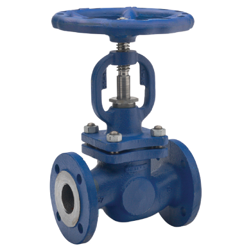 [CI-VAL-GLO-P25-P40-32-HW] DN32 (1.1/4" NB) PN25/PN40 FLANGED CAST IRON GLOBE VALVE MANUAL HANDWHEEL (DIN 3202)