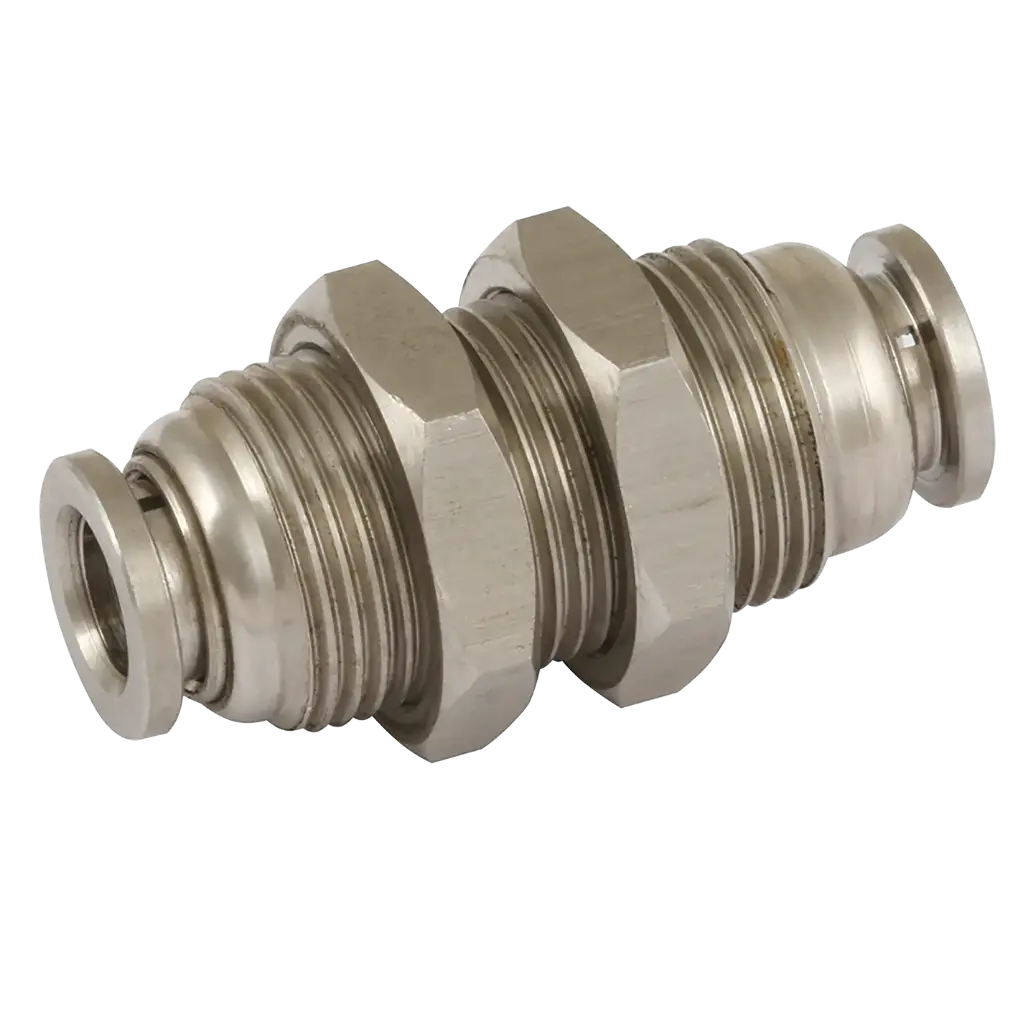 6MM PUSHFIT BULKHEAD STAINLESS STEEL