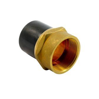 [PE100-EF-FSA-SHO-BSP-20-15] 20MM PE100 ELECTROFUSION X 1/2" BSP BRASS FEMALE ADAPTOR PN16