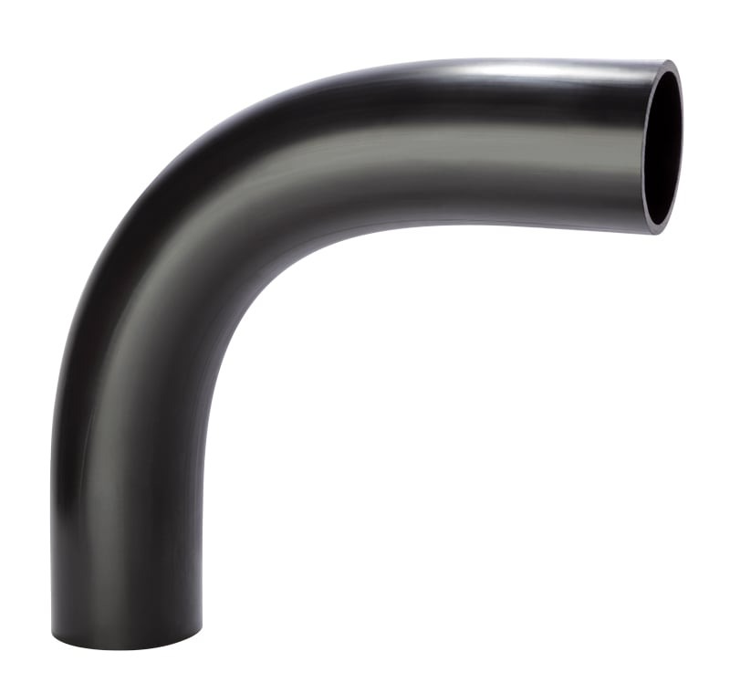 [PE100-ELB-BF-125-90] 125mm OD PE100 BUTT + ELECTRO FUSION SDR17 90° LONG ELBOW