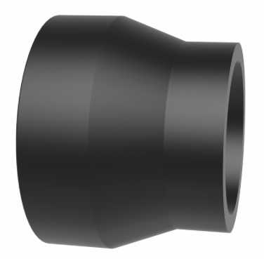 [PE100-BF-CON-225-180-SRT] 225X180MM PE100 BUTT FUSION SHORT CONCENTRIC REDUCER PN10
