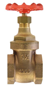   DN20 (3/4" NB) NPT (BSPT RE-TAP) (FXF) HANDWHEEL OP. GATE VALVE BRONZE