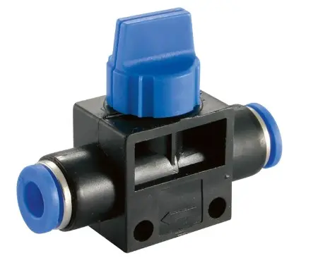 [PF-VAL-BAL-8] 8MM OD PLASTIC PUSH FIT BALL VALVE