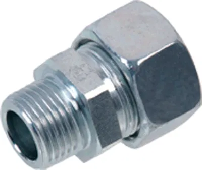 [CS-HYD-COM-MSC-12-10] 12mm OD (METRIC) X 3/8" BSPT MALE LIGHT SERIES MALE ADAPTOR CS DIN2353