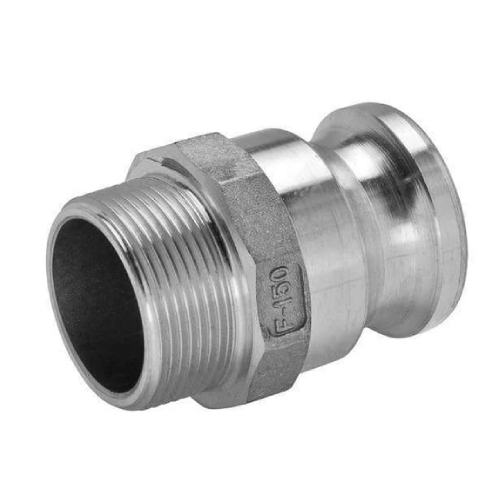 [AL-CAM-PTF-50] DN50 (2" NB) BSPT MALE X MALE CAMLOCK (PART F) ALUMINIUM