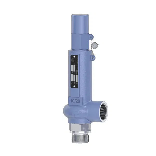 [VAL-SAF-15-20-BSP-HL-NG] DN15 X 20 (1/2 x 3/4" NB) BSP NIEZGODKA TYPE 10.2 RIGHT ANGLE HIGH LIFT SAFETY VALVE