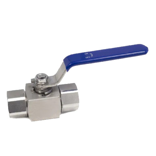 DN15 (1/2" NB) BSP (FXF) 2PC RB HIGH PRESSURE BALL VALVE LEVER OP. SS 316