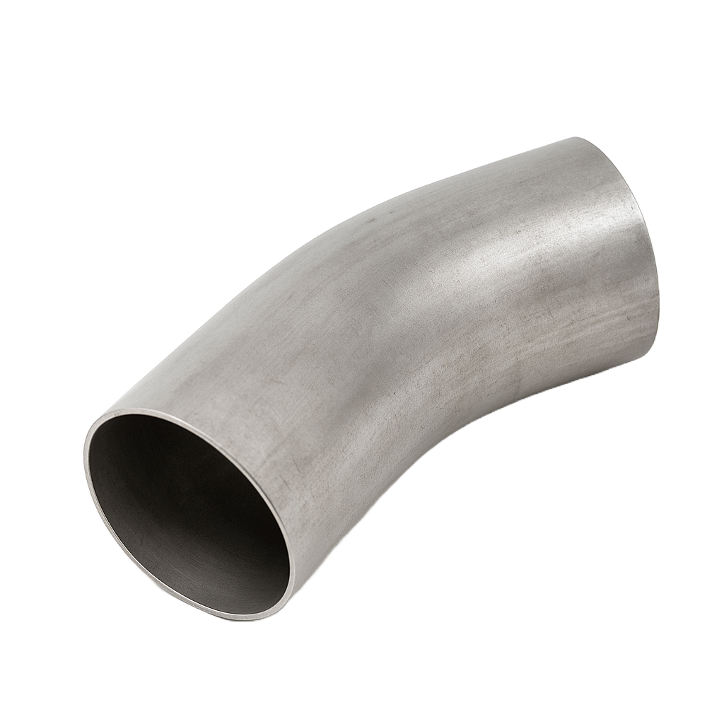 [SS-HYG-BEN-45-DN65X1.5-316-DES] DN 65 (80mm OD) HYGIENIC BEND 45° DESCALED 1.5mm THK SS 316