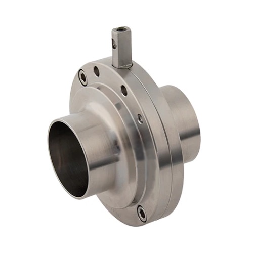 [SS-HYG-VAL-BFL-PLN-50.8-EPDM-BOD] 2" OD PLAIN WELD END HYGIENIC BUTTERFLY VALVE (NO LEVER)