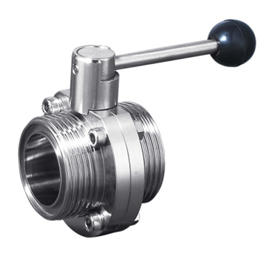 [SS-HYG-VAL-BFL-RJT-50.8-EPDM-LVR] 2.00" OD RJT END HYGIENIC BUTTERFLY VALVE LEVER OP. SS 316