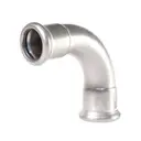 [SS-PRS-ELB-90-15-EPD-304] 15mm PRESSFIT ELBOW 90° EPDM WATER SS 304