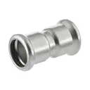 [SS-PRS-COU-15-EPDM-304] 15MM PRESSFIT STRAIGHT COUPLING EPDM SEALS SS 304