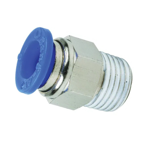 [PF-FSA-8-15-BSPT] 8mm PUSHFIT x DN15 (1/2" NB) BSPT FEMALE STUD ADAPTOR PLASTIC/STEEL PUSH FIT