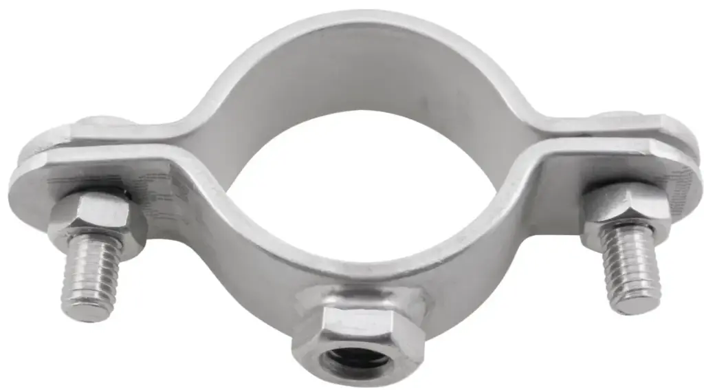 [SS-ULC-A2-48.3-M10] 1.1/2"" NB (48.3MM) UNLINED CLIP M10 BOSS 304 SS
