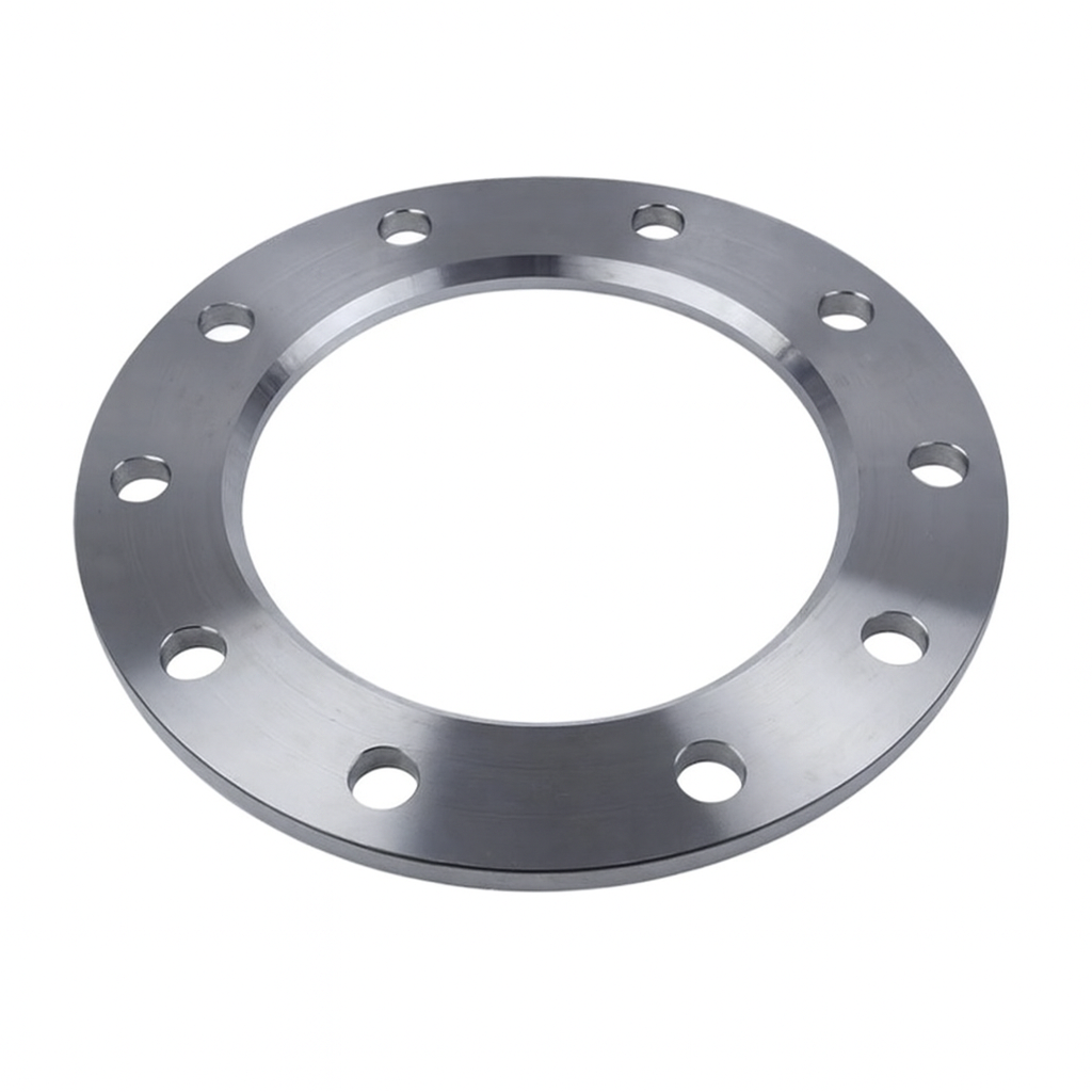 [SS-ISO-BRN-P10-RTD-200-219-304] DN200 (8" NB) PN10 CHAMF. FF BACKING RING BORED ISO 222mm ID (12.7mm THK) SS 304/L