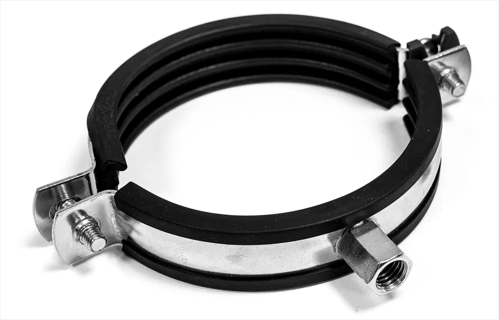 [SS-FAS-OBR-NB-LIN-68-72-304] 68-72MM RUBBER LINED BOSSED PIPE RING M10/M8 316SS