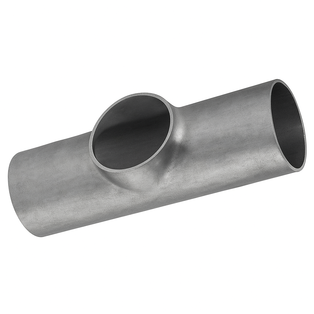 [SS-MET-PET-84X2.0-304] DN80 (84MM) OD HYGIENIC PULLED EQUAL TEE DESCALED 2.0mm THK SS 304