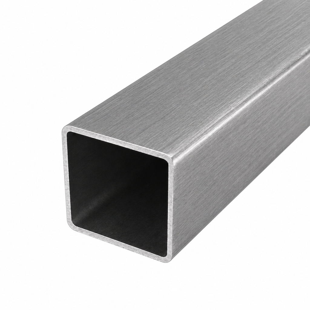 [SS-BOX-80-40-3-304-BRU]  80 X 40 X 3MM STAINLESS STEEL BOX SECTION (BRUSHED FINISH) GR. 304