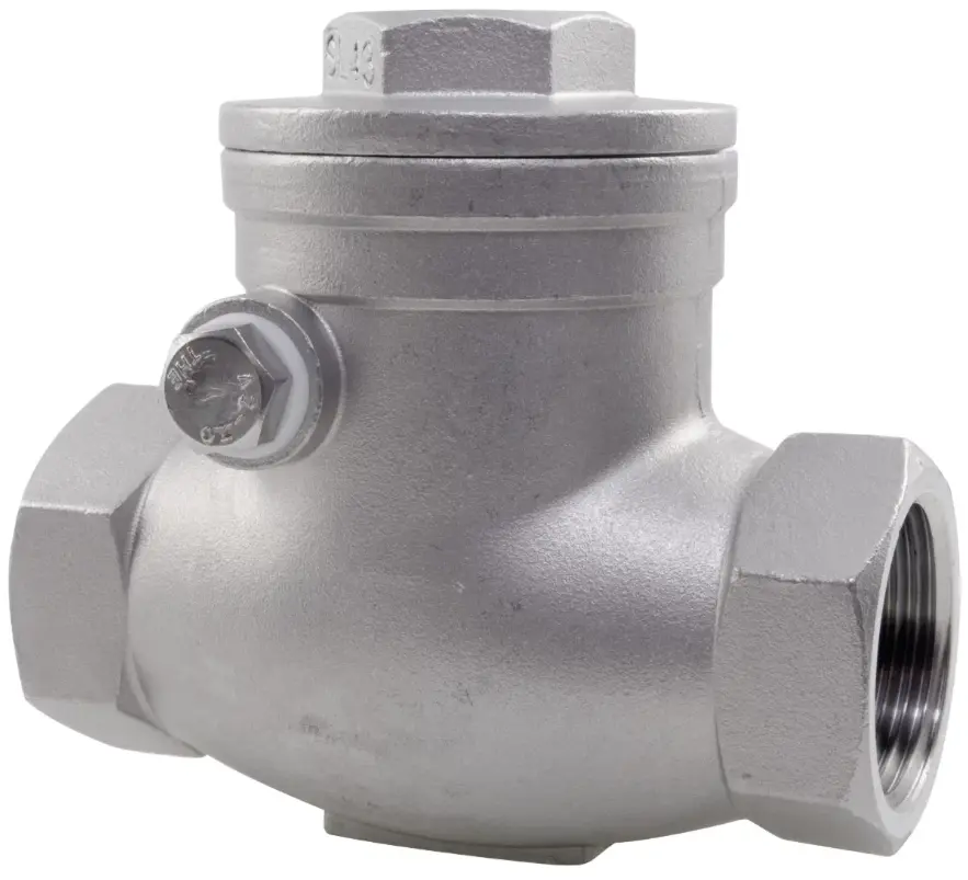 [SS-VAL-SWI-CHK-BSP-40-316] 1.5" NB BSPP (FXF) SWING CHECK VALVE SS316 (PN16)  