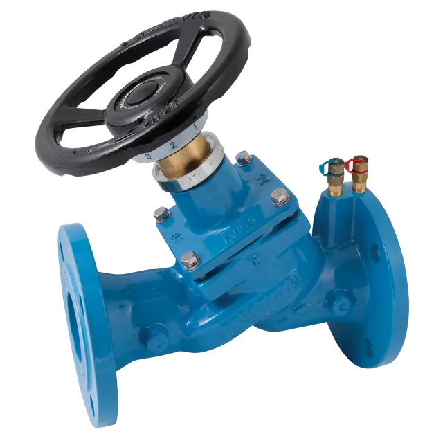 [CI-VAL-DBL-REG-P16-100-TP] DN100 (4" NB) PN16 FLANGED CAST IRON DOUBLE REGULATING VALVE C/W TEST POINTS 