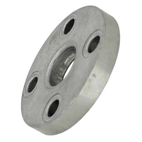 [AL-FLA-38.1-D&T-M8] 1.1/2" OD (38.1MM) ALUMINIUM FLANGE, 10MM THK, DRILLED & TAPPED TO M8 CENTRE HOLE & 4 BOLT HOLES 7MM