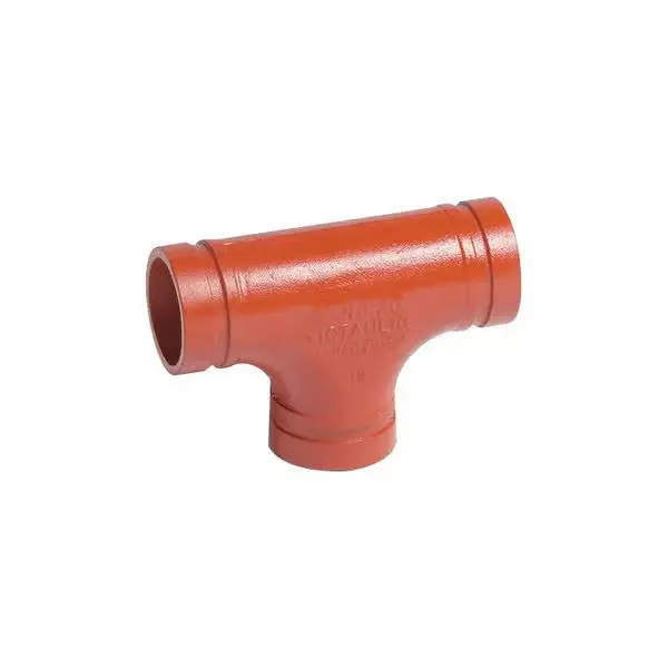 [DI-NB-GVD-TEE-EQ-150-RED-168] DN150 (6" NB / 168.3MM) VICTAULIC EQUAL TEE, RED   