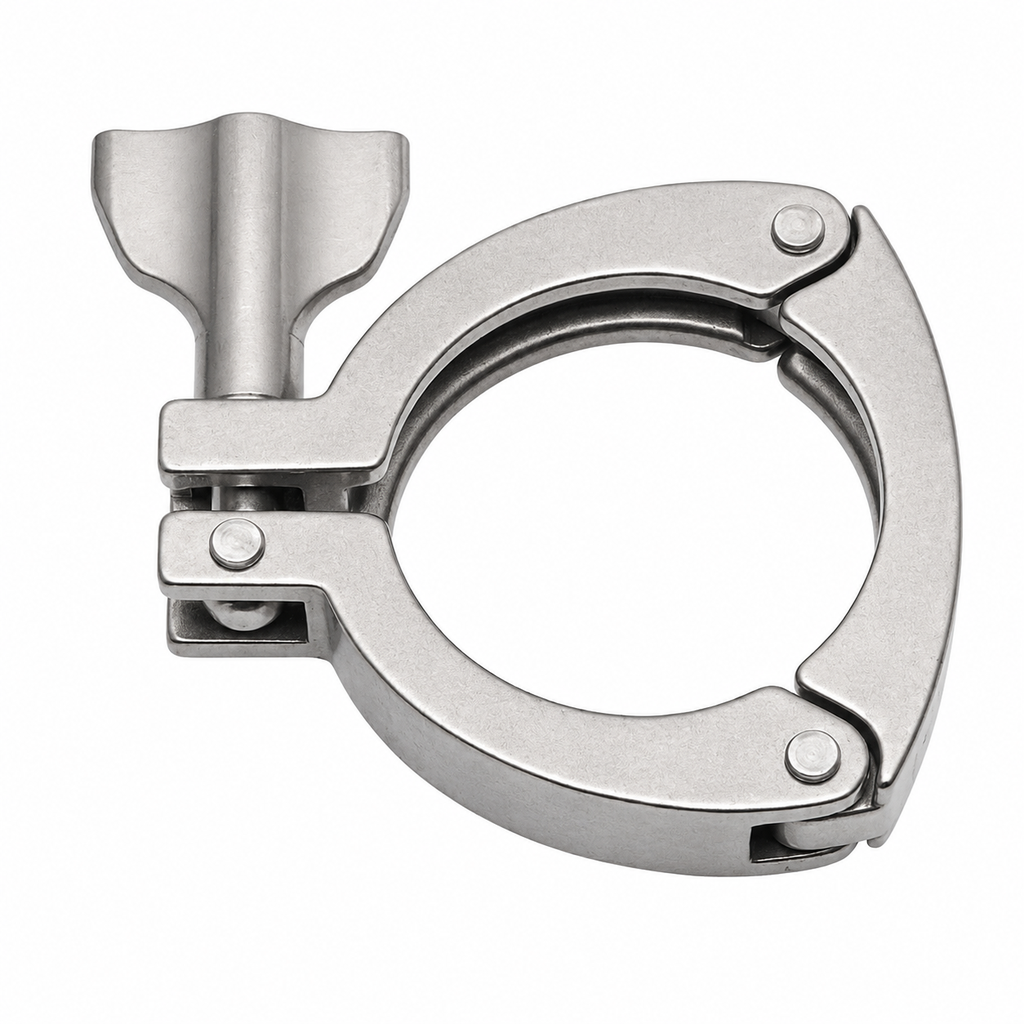 [SS-HYG-TRI-DBL-HDC-76.1-316] 3.00" OD DOUBLE HINGE TRI CLAMP SS 316 (TRI-CLAMP PART 2 OF 3)