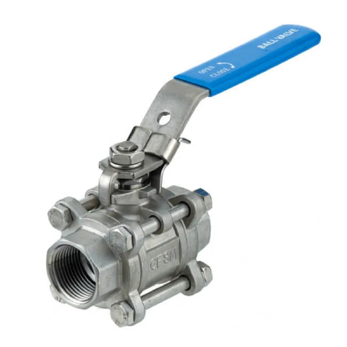 [SS-VAL-BAL-BSPP-SW-50-3PC] DN50 (2" NB) BSPP X SOCKET WELD 3PC (FXSW) FB BALL VALVE LEVER OP. SS 316