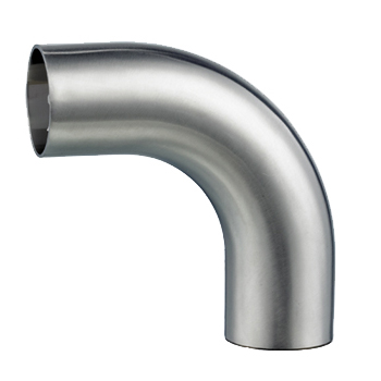 [SS-HYG-BEN-90-2D-50.8X1.5-316] 2.00" OD HYGIENIC BEND 90° (R=2D) POLISHED 1.5mm THK SS 316