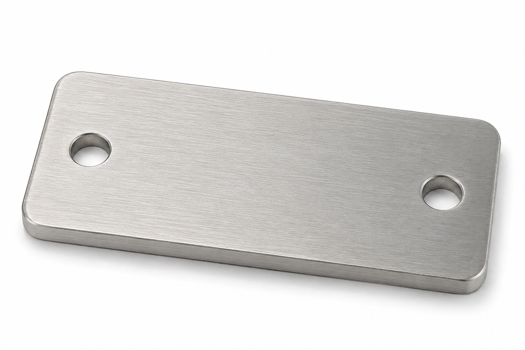[SS-BOX-BPL-150-50-5-304] 150 X 50 X 5MM STAINLESS STEEL BOX SECTION FIXING BASE PLATE SS GR. 304 HR