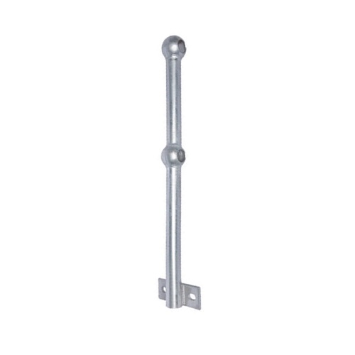 [KC-S3C-GAL] KC-S3-C (1" NB) GALVANISED SIDE BASE HANDRAIL STANDARD (42.4mm SHANK | 550mm x 645mm CENTRES)